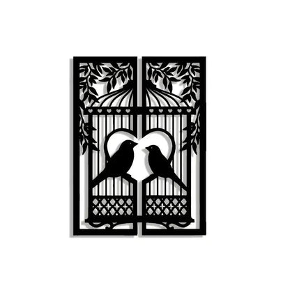 NEW "Love Birds" Metal Wall Art - FranksFunkyStuff