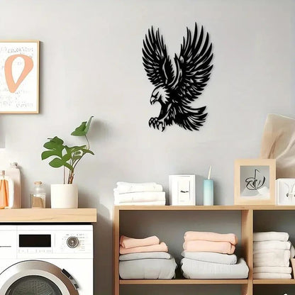 NEW Majestic Eagle in Flight Metal Silhouette, LARGE SIZE 20 Inches - FranksFunkyStuff