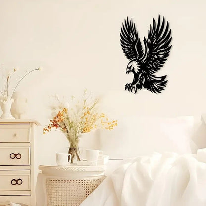 NEW Majestic Eagle in Flight Metal Silhouette, LARGE SIZE 20 Inches - FranksFunkyStuff