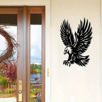 NEW Majestic Eagle in Flight Metal Silhouette, LARGE SIZE 20 Inches - FranksFunkyStuff