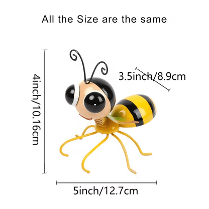 NEW Matal 3D Bee Garden Decor Set of 2 - FranksFunkyStuff