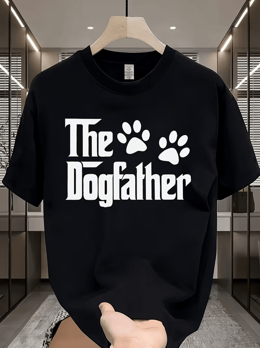 NEW Men's "Dogfather" T Shirt Paw Print Design - FranksFunkyStuff