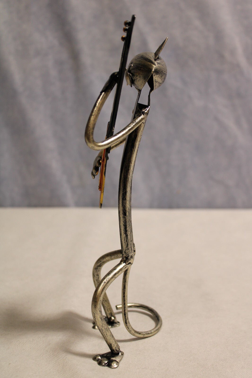 NEW Metal CAT Sculpture, Guitar Player - FranksFunkyStuff