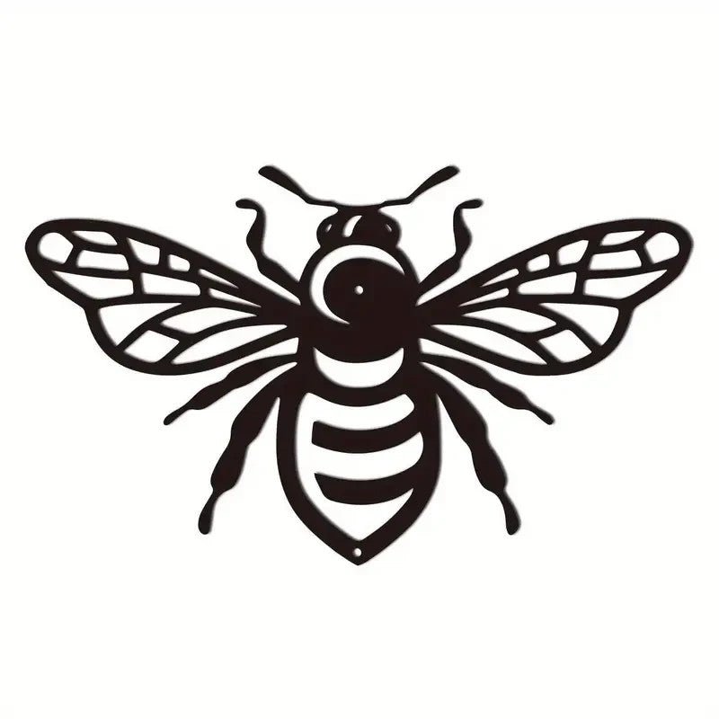NEW Metal Honey Bee Silhouette wall Art Decor - FranksFunkyStuff