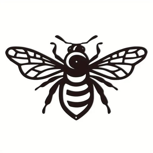 NEW Metal Honey Bee Silhouette wall Art Decor - FranksFunkyStuff