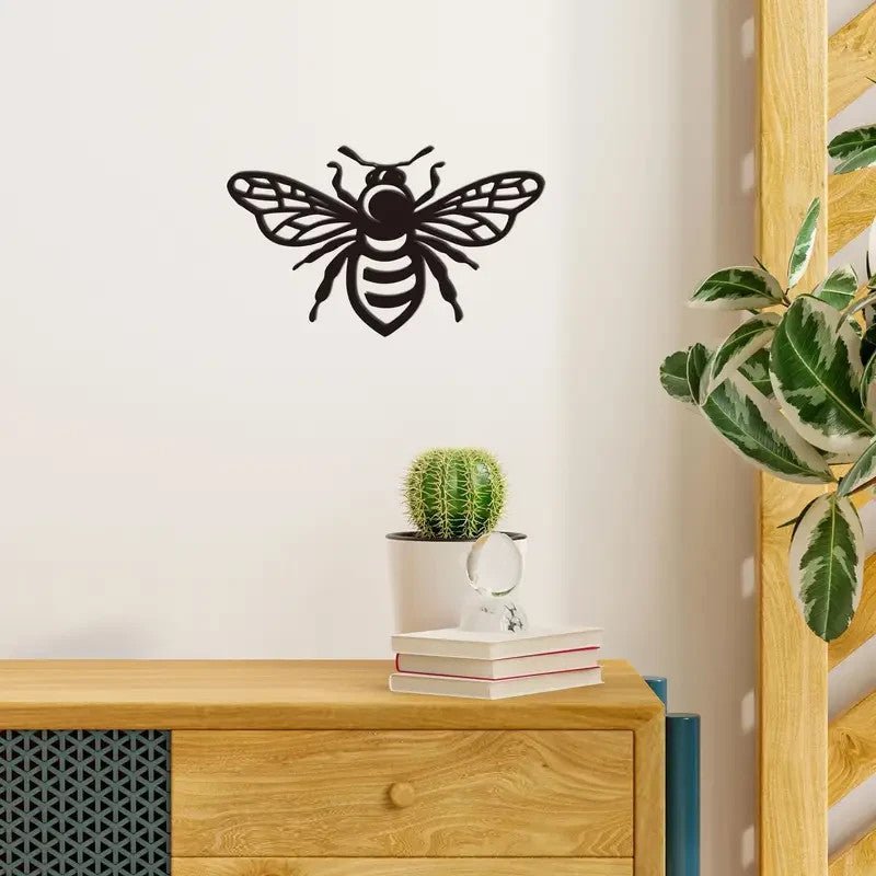 NEW Metal Honey Bee Silhouette wall Art Decor - FranksFunkyStuff