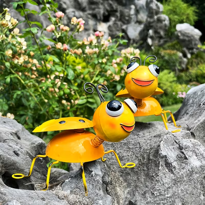 NEW Metal Ladybugs Garden & Wall Decor 2 Pieces - FranksFunkyStuff