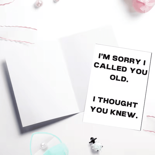 NEW Multifunctional Greeting Card " CALLED YOU OLD " FREE SHIPPING - FranksFunkyStuff