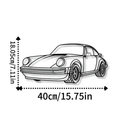 NEW Porsche 911 Metal Silhouette, NO WALE TAIL ! - FranksFunkyStuff