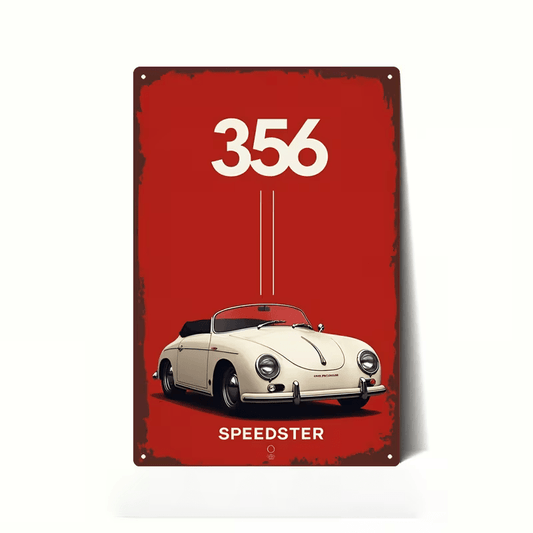 NEW Porsche Speedster Metal Sign - FranksFunkyStuff