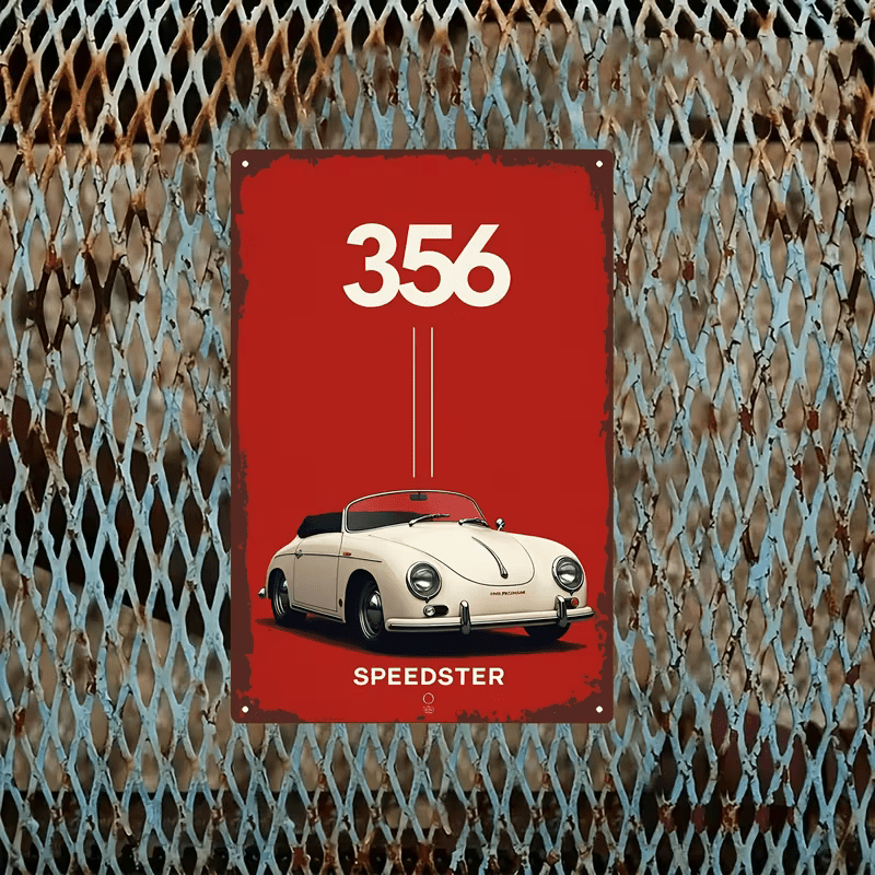 NEW Porsche Speedster Metal Sign - FranksFunkyStuff