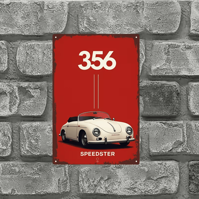 NEW Porsche Speedster Metal Sign - FranksFunkyStuff