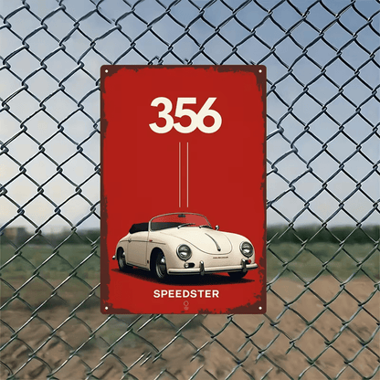 NEW Porsche Speedster Metal Sign - FranksFunkyStuff