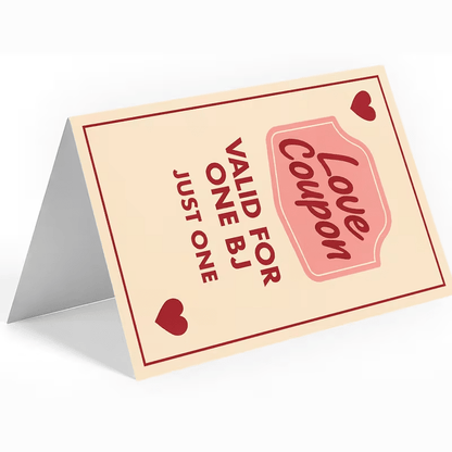NEW Romantic Love Coupon Card for Couples, Playful Gift , FREE SHIPPING - FranksFunkyStuff
