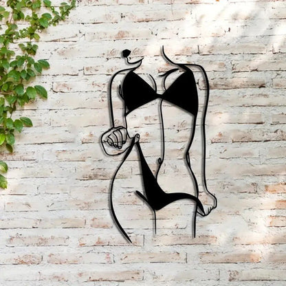 NEW Sexy Female Metal Bikini Silhouette - FranksFunkyStuff