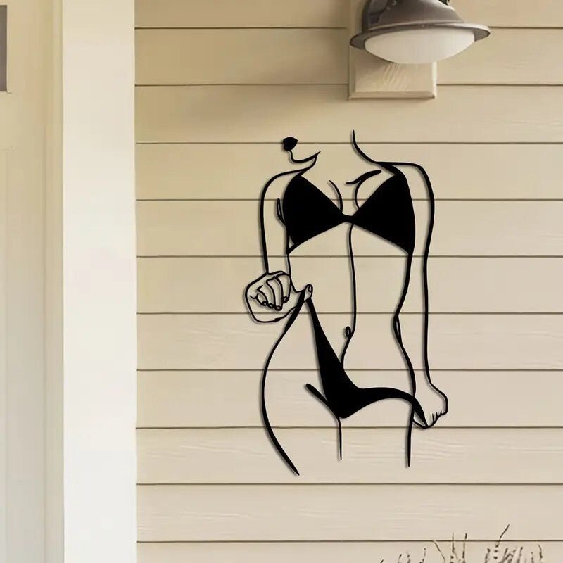 NEW Sexy Female Metal Bikini Silhouette - FranksFunkyStuff