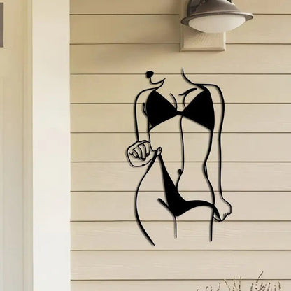 NEW Sexy Female Metal Bikini Silhouette - FranksFunkyStuff