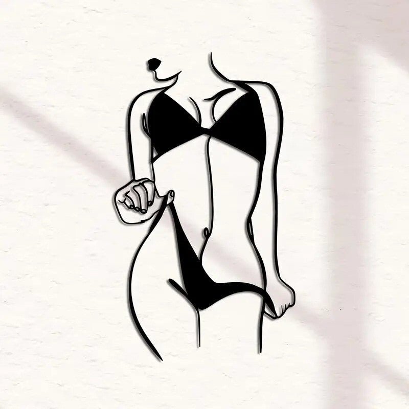 NEW Sexy Female Metal Bikini Silhouette - FranksFunkyStuff