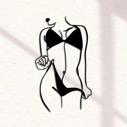 NEW Sexy Female Metal Bikini Silhouette - FranksFunkyStuff