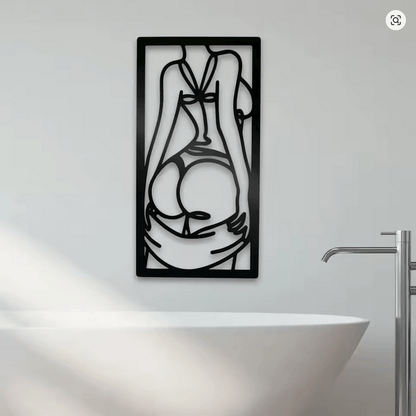 NEW SEXY Female Metal Silhouette Cutout Art - FranksFunkyStuff
