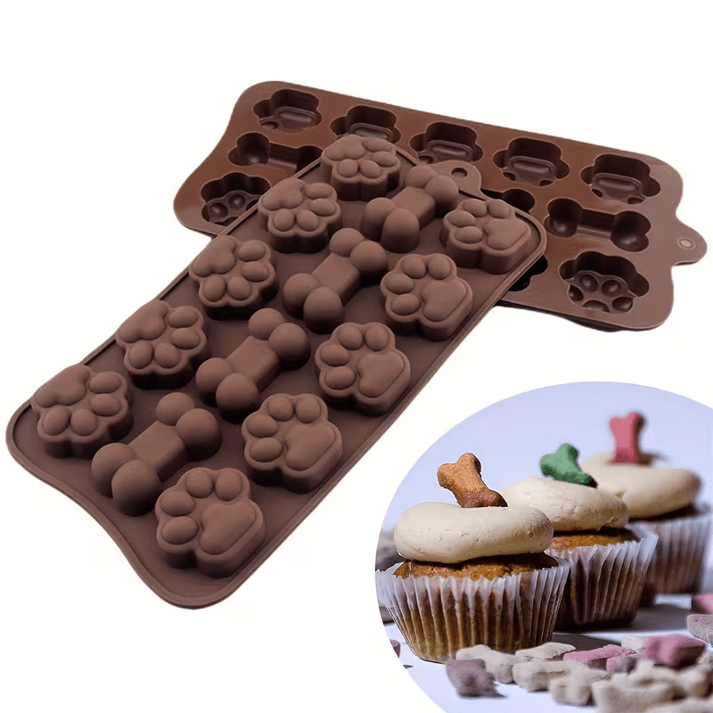 NEW Silicone Mold FOR BAKING Bone-Shaped / Paw Designs - FranksFunkyStuff