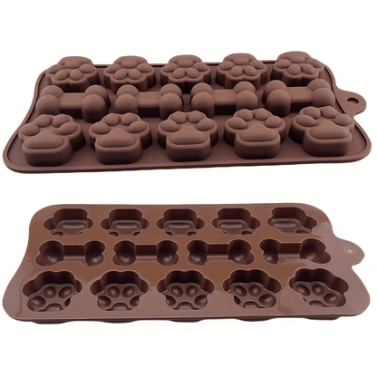 NEW Silicone Mold FOR BAKING Bone-Shaped / Paw Designs - FranksFunkyStuff