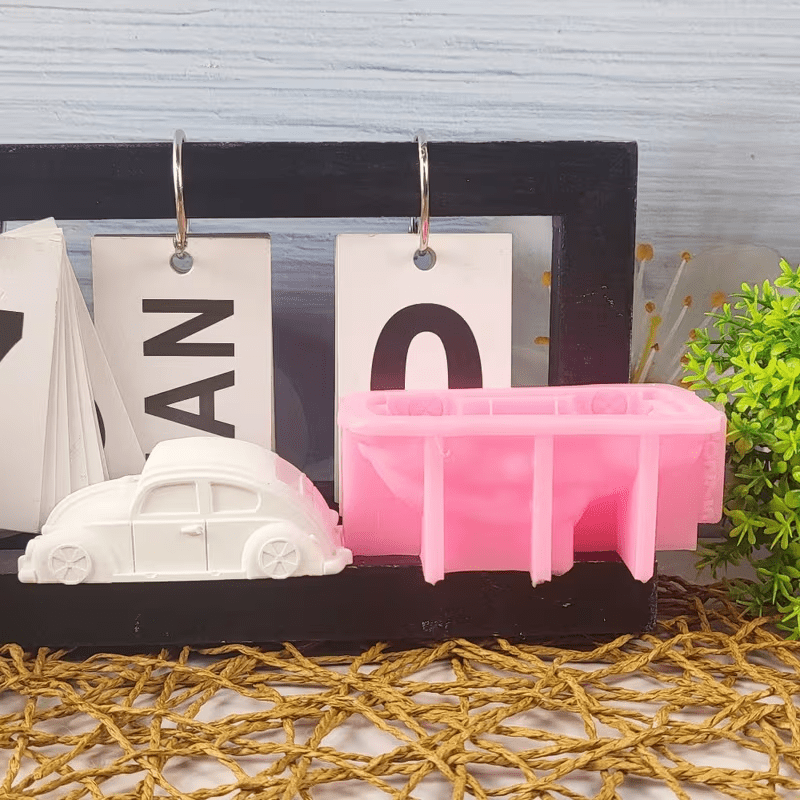 NEW Small VOLKSWAGEN BUG SILICONE MOLD Plaster , Candle AND MORE - FranksFunkyStuff