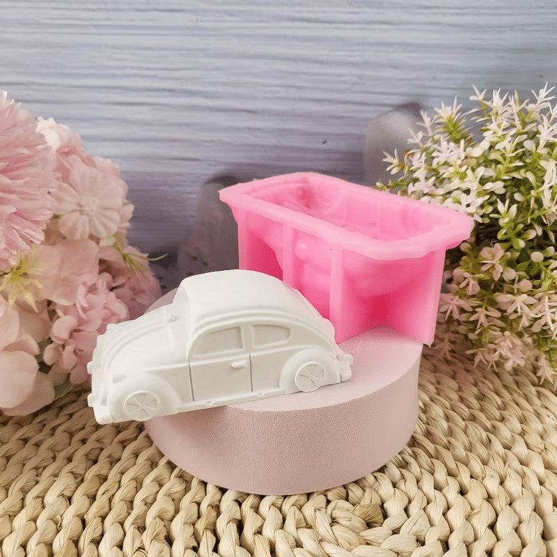 NEW Small VOLKSWAGEN BUG SILICONE MOLD Plaster , Candle AND MORE - FranksFunkyStuff