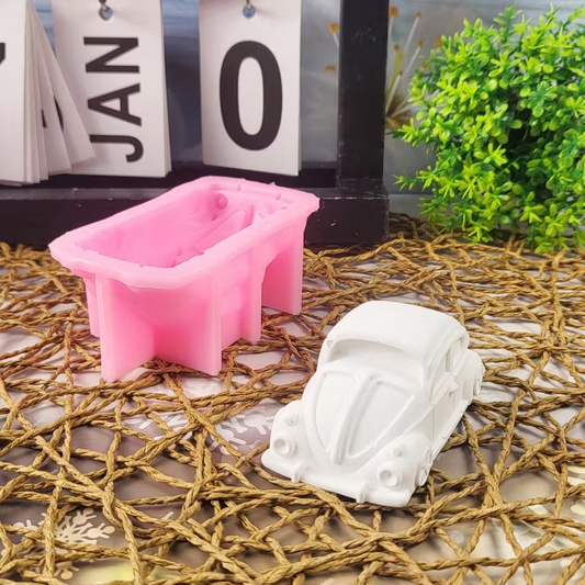 NEW Small VOLKSWAGEN BUG SILICONE MOLD Plaster , Candle AND MORE - FranksFunkyStuff