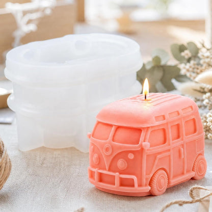 NEW Small VOLKSWAGEN BUS SILICONE MOLD Plaster , Candle , Food Grade Silicone - FranksFunkyStuff