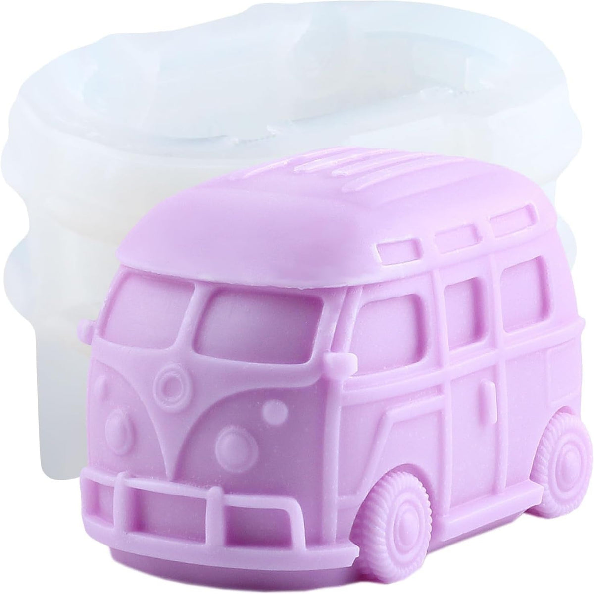 NEW Small VOLKSWAGEN BUS SILICONE MOLD Plaster , Candle , Food Grade Silicone - FranksFunkyStuff