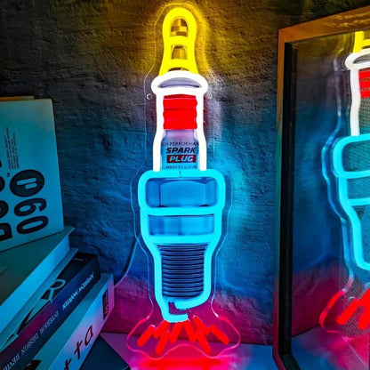 NEW SPARK PLUG Led Neon Sign - FranksFunkyStuff