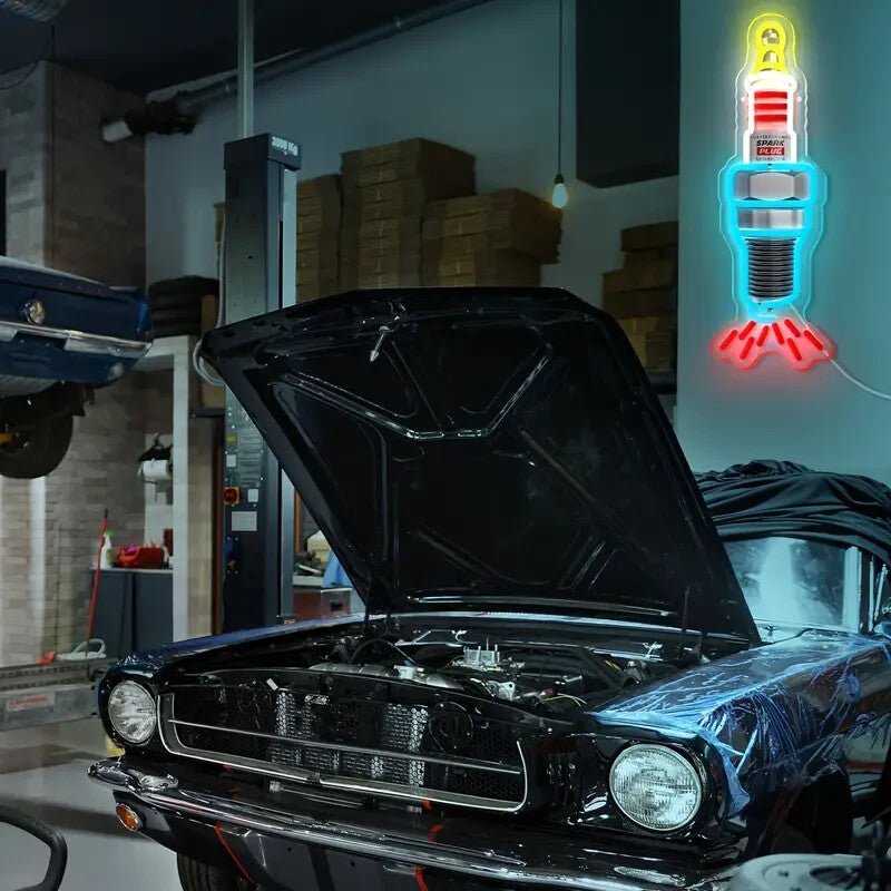 NEW SPARK PLUG Led Neon Sign - FranksFunkyStuff