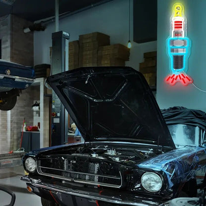 NEW SPARK PLUG Led Neon Sign - FranksFunkyStuff