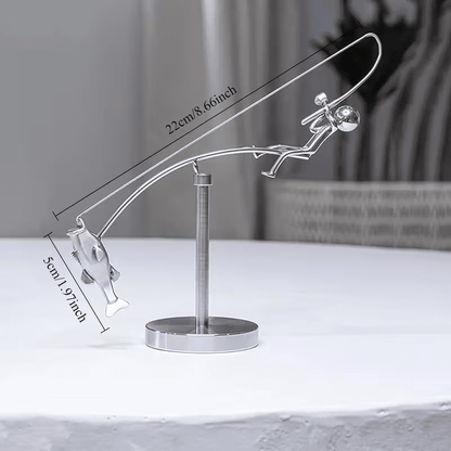 NEW Stainless Fisherman Balance Sculpture - FranksFunkyStuff