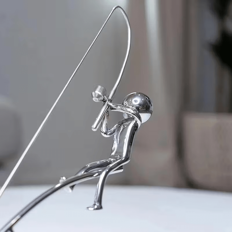 NEW Stainless Fisherman Balance Sculpture - FranksFunkyStuff