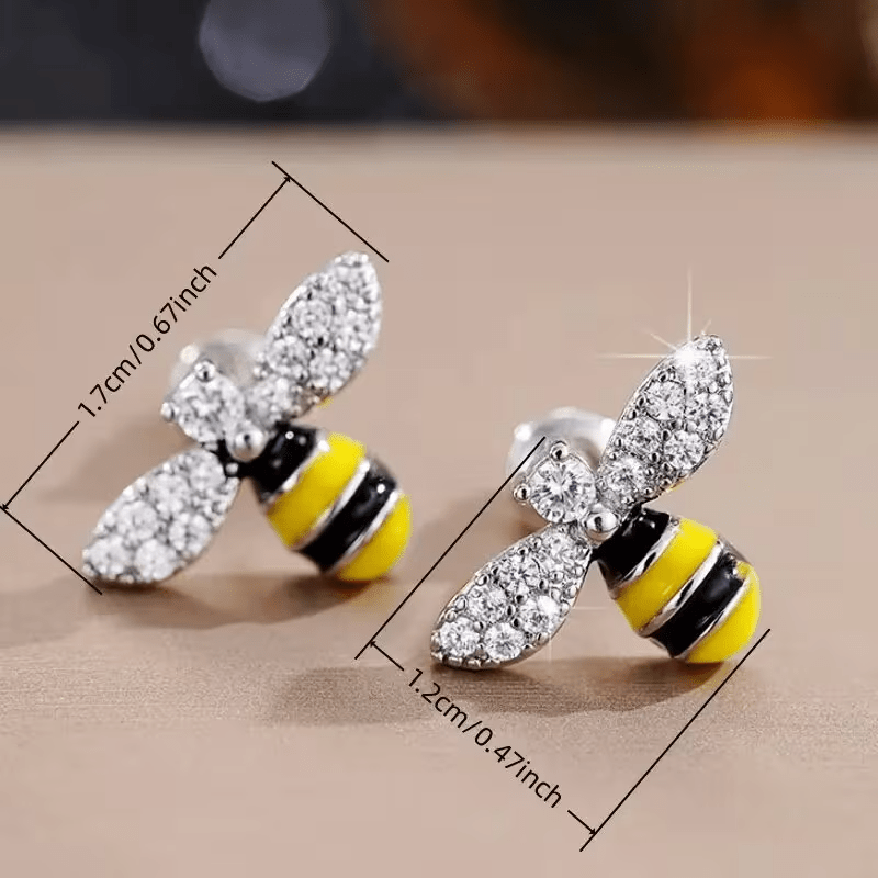 NEW Synthetic Little Bumble Bee Earrings - FranksFunkyStuff