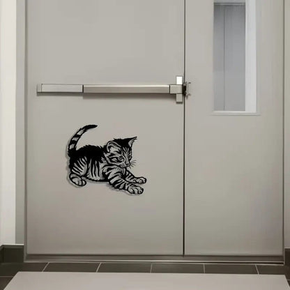 NEW Tabby Cat Life Like Metal Silhouette - FranksFunkyStuff