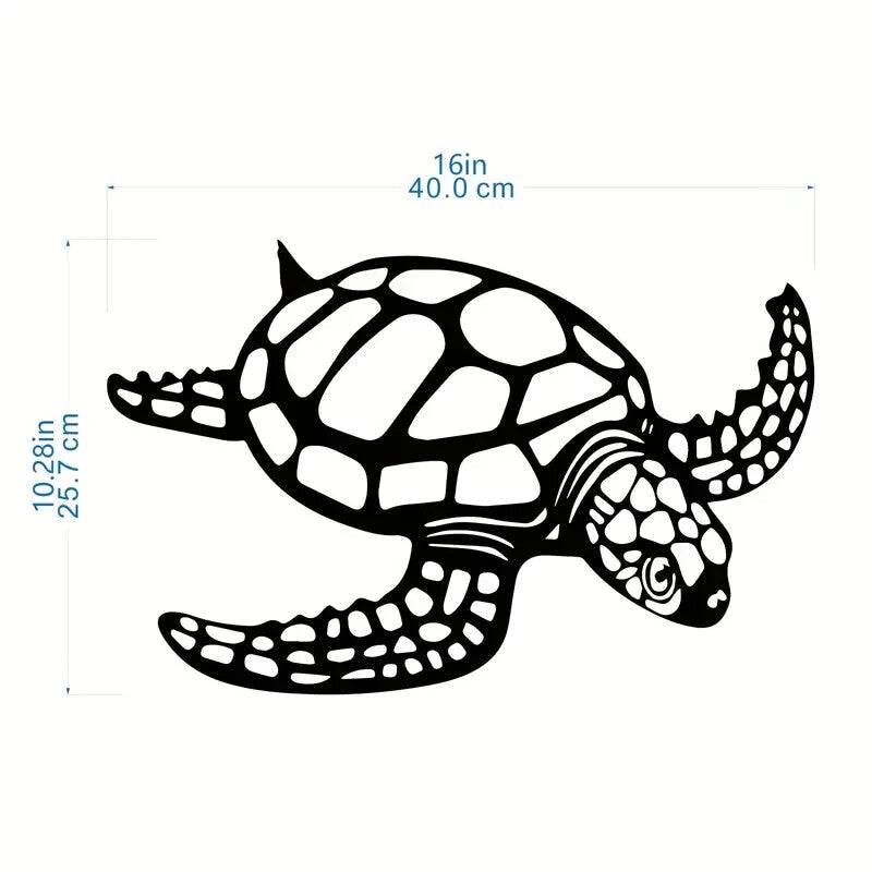 NEW Turtle Beach Theme Metal Turtle Silhouette - FranksFunkyStuff