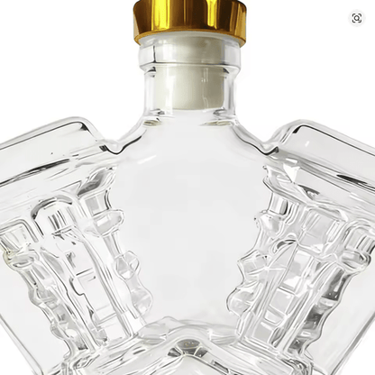 New V Twin Whiskey Bottle, H.D. Pan Head Style Engine Whiskey Bottle - FranksFunkyStuff