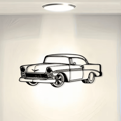 NEW Vintage 1956 Chevy Classic Metal Silhouette Wall Art - FranksFunkyStuff