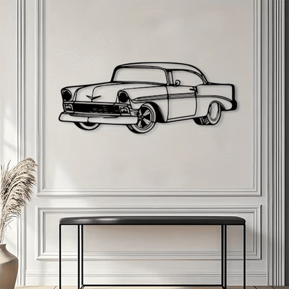 NEW Vintage 1956 Chevy Classic Metal Silhouette Wall Art - FranksFunkyStuff
