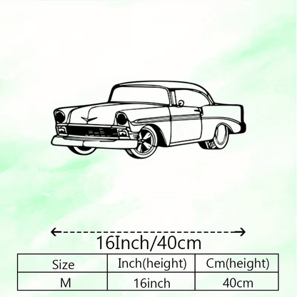NEW Vintage 1956 Chevy Classic Metal Silhouette Wall Art - FranksFunkyStuff
