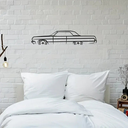 NEW Vintage 1964 Chevy Impala Car Metal Silhouette Wall Art - FranksFunkyStuff