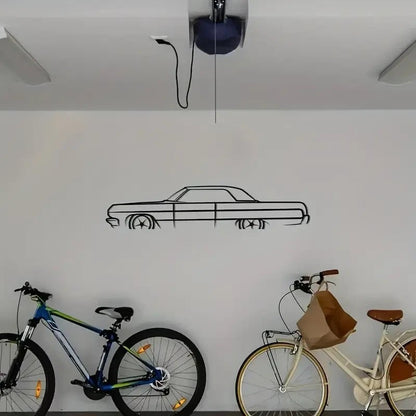 NEW Vintage 1964 Chevy Impala Car Metal Silhouette Wall Art - FranksFunkyStuff