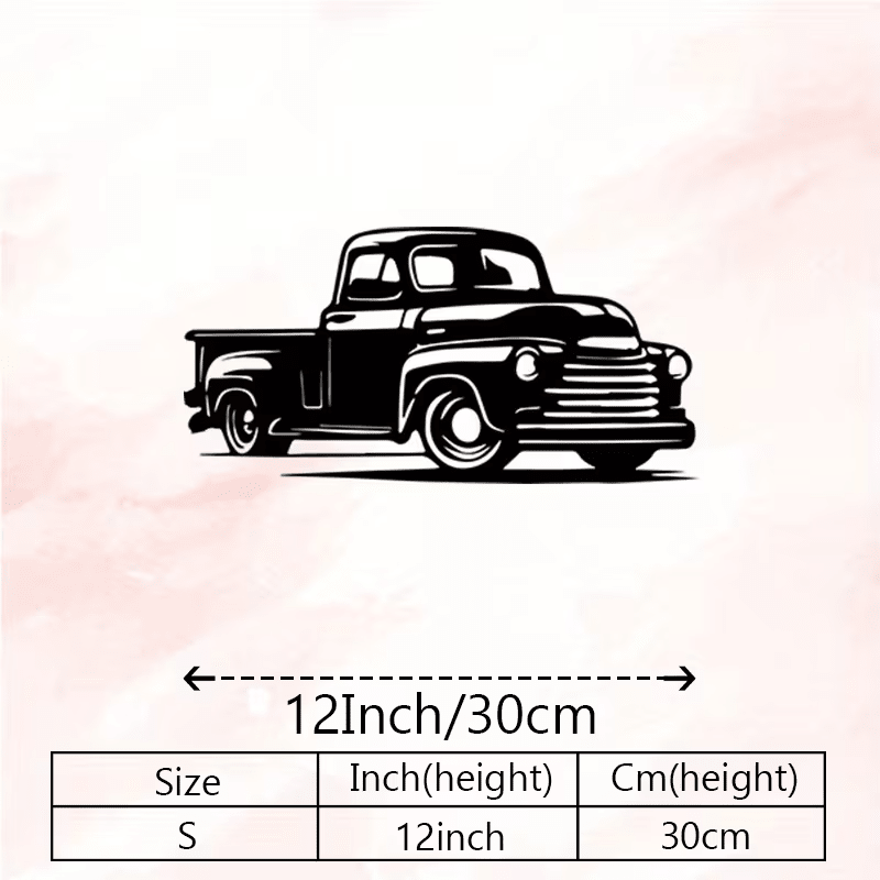 NEW Vintage CHEVROLET 1950'S TRUCK METAL SILHOUETTE - FranksFunkyStuff