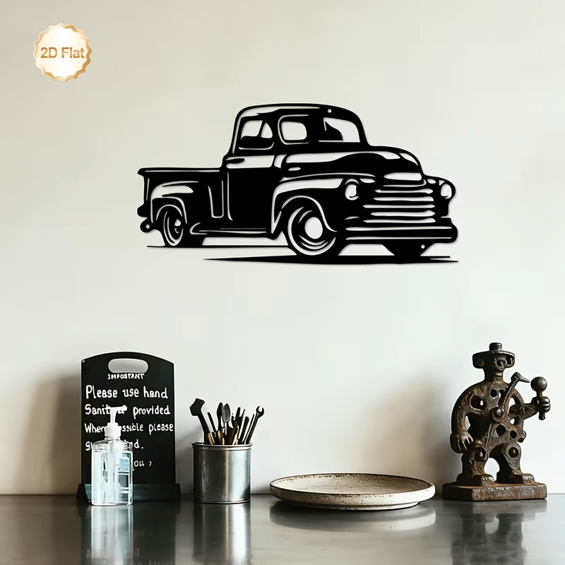 NEW Vintage CHEVY 1950'S PICK UP TRUCK METAL DIE CUT SILHOUETTE - FranksFunkyStuff