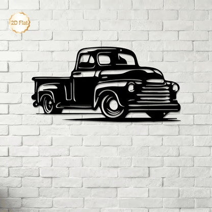 NEW Vintage CHEVY 1950'S PICK UP TRUCK METAL DIE CUT SILHOUETTE - FranksFunkyStuff