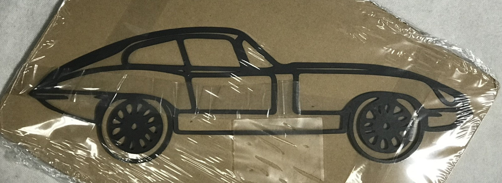 New Vintage Jaguar Car Metal Silhouette Wall Art - FranksFunkyStuff