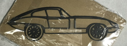 New Vintage Jaguar Car Metal Silhouette Wall Art - FranksFunkyStuff